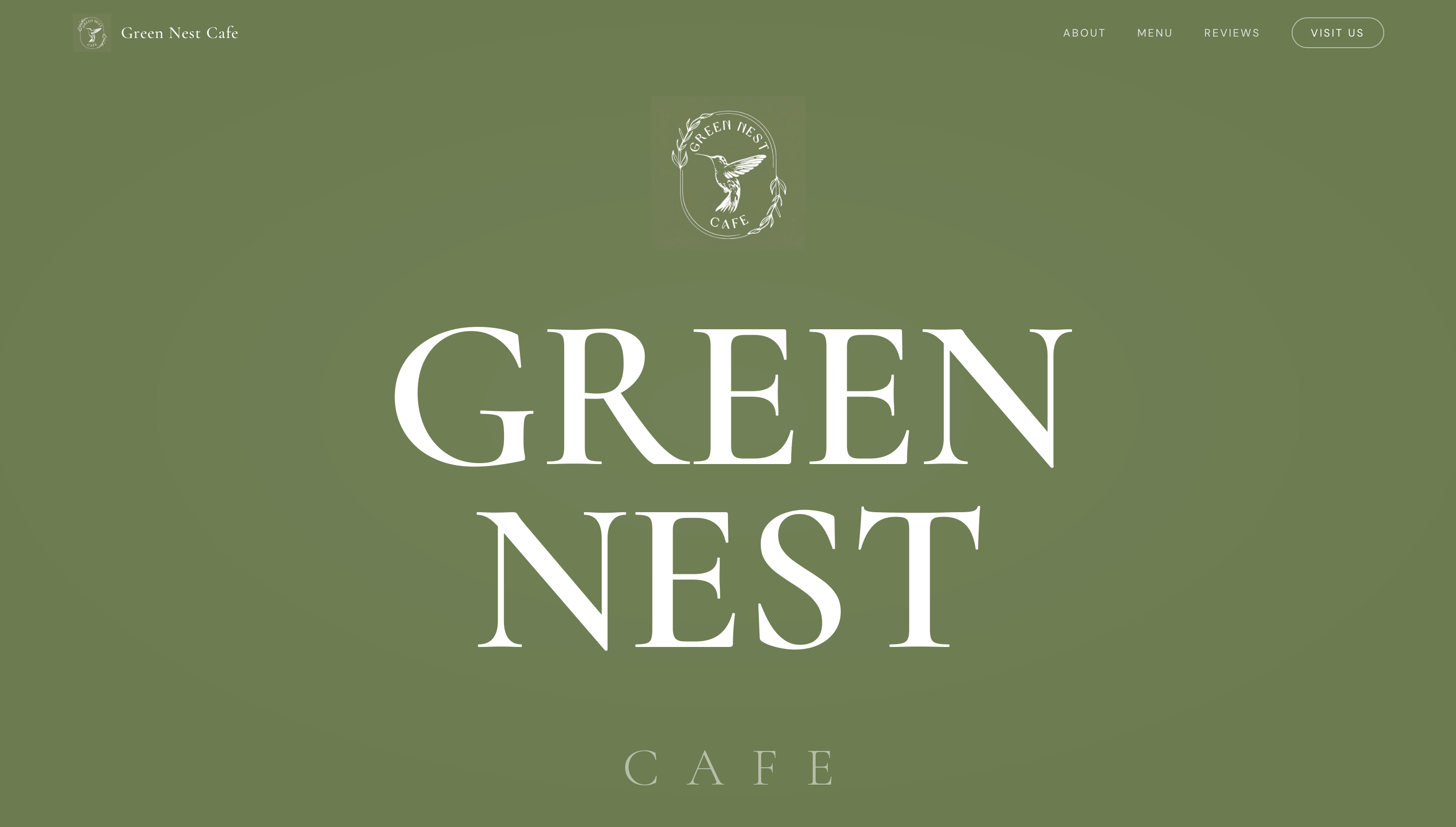 Green Nest Cafe website