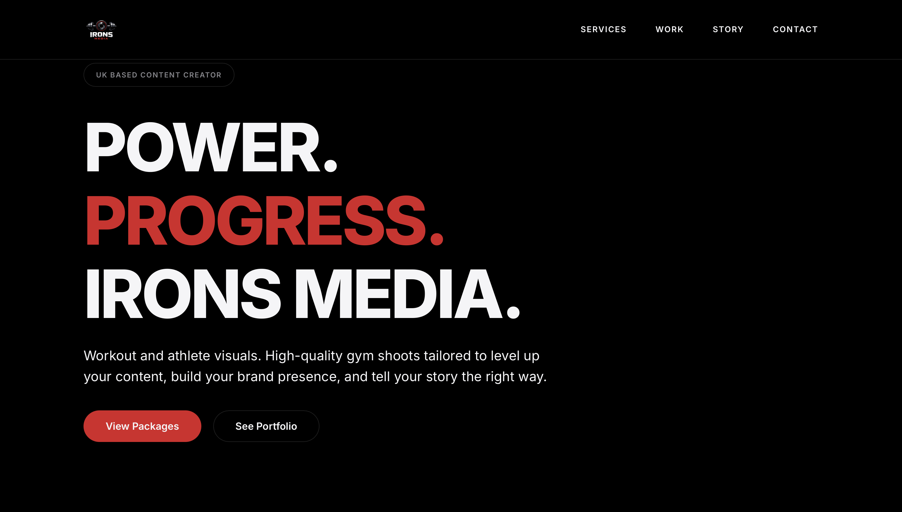 Irons Media website